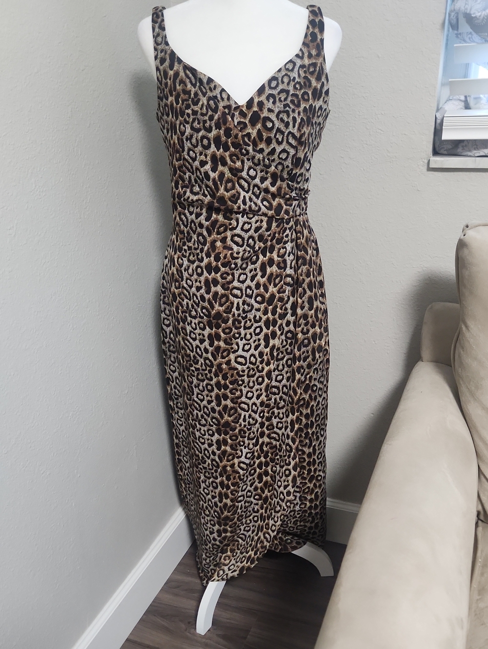Vintage David Warren Cheetah Print Siren Dress